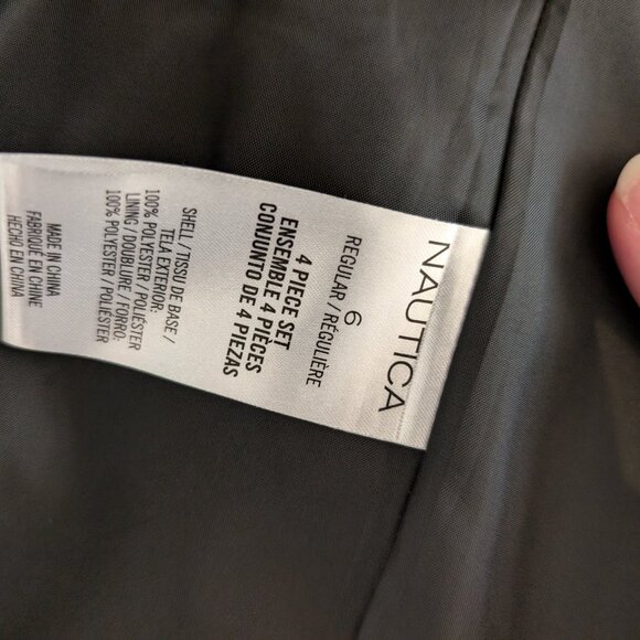 Boys Nautica Blazer, Black, Size 6 - Picture 2 of 2